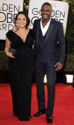 His parents Idris Elba and Naiyana Garth at the 71st Annual Golden Globe Award in Los Angeles